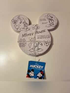Mickey Mouse Sketchbook Coasters Set Pf Two 8” Trivets